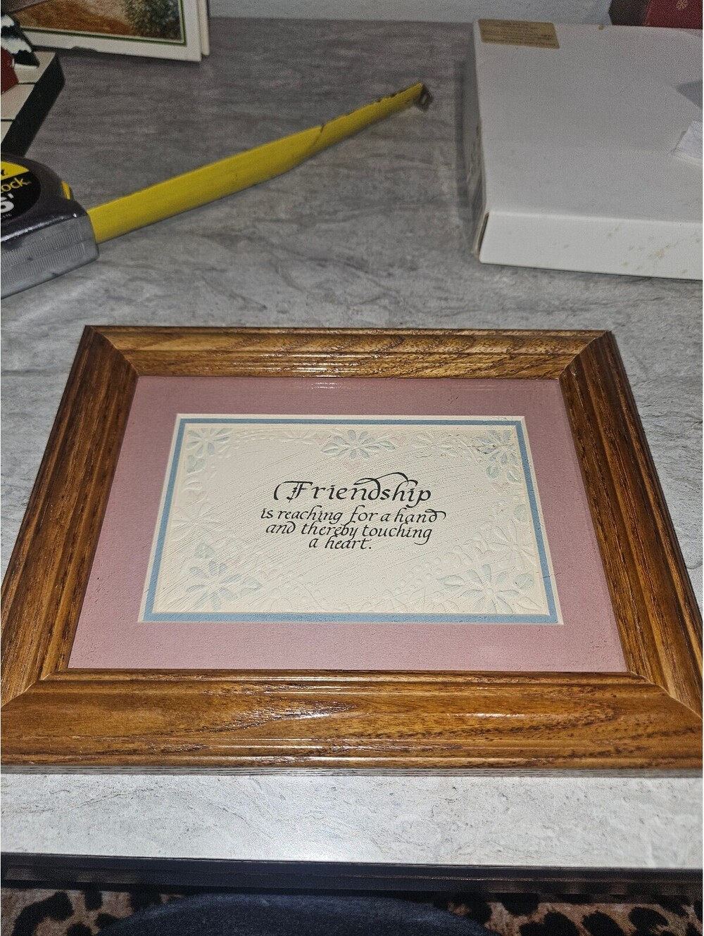 Wooden Framed Friendship Quote Picture Frame